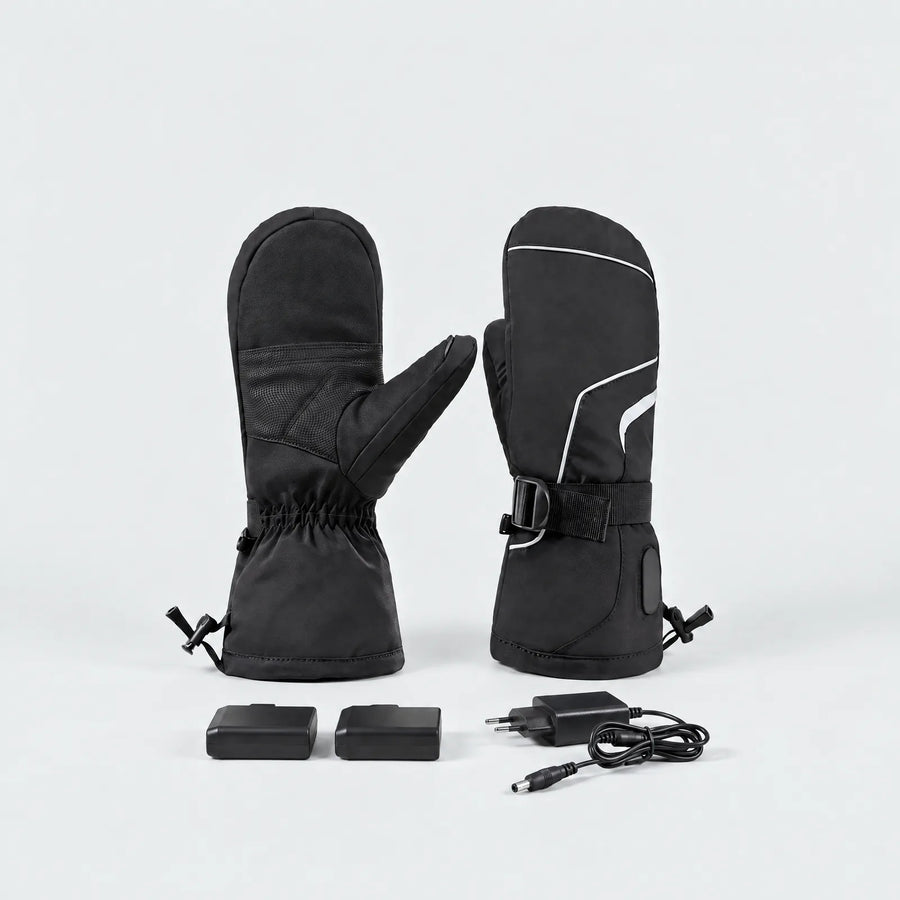 Alpenwarm heated mittens with two batteries and charger